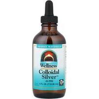 Source Naturals, „Wellness“ koloidinis sidabras™, 118,28 ml (4 skysčio uncijos)