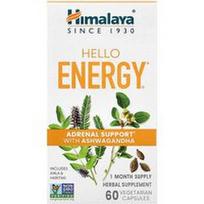Himalaya, „Hello Energy®“, antinksčių palaikymas su ašvaganda, 60 vegetariškų kapsulių