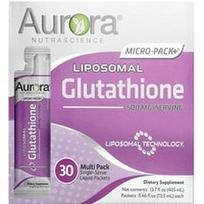 Aurora Nutrascience, Mikropakuotė+®, liposominis glutationas, 30 pakelių, po 0,46 fl oz (13,5 ml)