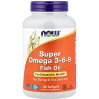 NOW Foods, Super Omega 3-6-9 žuvų taukai, 180 minkštųjų kapsulių