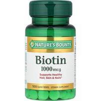 Nature's Bounty, Biotinas, 1000 mcg, 100 dengtų tablečių