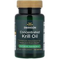 Swanson Vitamins, Koncentruotas krilių aliejus, 60 minkštųjų kapsulių