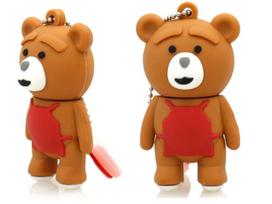 USB laikmena Pendrive usb 128gb rudas meškiukas ted pasaka