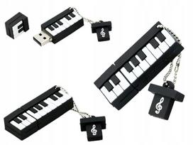 USB laikmena Usb atmintinė 32gb Organy Keyboard Muzika + Raktų pakabukas