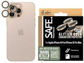 Panzer Glass SAFE by PanzerGlass kameros lęšio apsauga, skirta iPhone 16 Pro / 16 Pro Max – auksinė