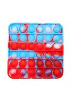 Silikoninis žaislas POP - It margas kvadratas, 12,5 x 12,5 cm