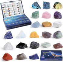 Advento kalendorius su 24 akmenimis ir mineralais, kolekcinis rinkinys