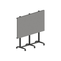 EDBAK Floor stand | TRV400.006 Videoconferencing trolley for Samsung | Height adjustment | 130 " | Maximum weight (capacity) 200 kg | Black