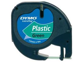 DYMO Label Tape S0721640 Black on Green