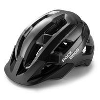 Rockbros LK-67 jaunimo dviratininko šalmas su nuimamu skydeliu, 54–58 cm – juodas