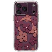 Uniq Coehl Mila Magnetic Charging dėklas iPhone 18 Pro Max / 17 Pro Max – bordo