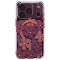 Uniq Coehl Mila Magnetic Charging dėklas iPhone 18 Pro / 17 Pro – bordo