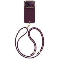 Uniq Coehl Mirelle Magnetic Charging dėklas iPhone 18 Pro / 17 Pro – bordo