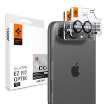 Spigen Optik Pro Glas.tR EZ Fit 2-Pack grūdinto stiklo kameros apsauga iPhone Duo – tamsiai mėlyna