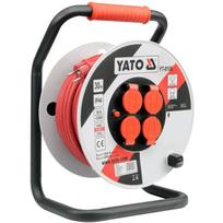 Yato kabelio ritė YT-8106, 30 m, 230 V, 50 Hz, 16 A, 3Gx2,5 mm², IP44, 4 lizdai, 3600 W, 1200 W, H05RR-F, įžeminimas