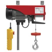 Yato elektrinis keltuvas YT-5905, 1050W, 230V, 50Hz, 300/600kg, 12m, 4.5mm, IP54, S3 20% 10min, 8/4m/min, 11/5.5m