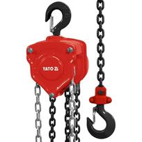 Yato grandininis keltuvas YT-58951, 1000kg, 3m, 6x18mm, 1 grandinė, cinkuotas, rankinis