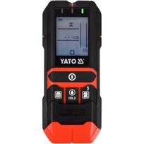 Yato detektorius YT-73138, 50mm laidai, 120mm metalas, 80mm nemagnetinis, 20mm mediena, 5-50% drėgmė, LCD