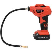 Yato akumuliatorinis kompresorius YT-82894, 18V, 14 l/min, 1 MPa, 2000 mAh, Li-Ion, 50 cm, IP20, manometras, įkrovimo indikatorius