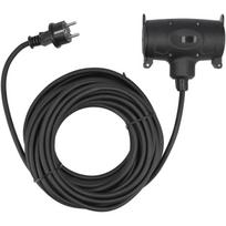 Yato prailgintuvas YT-81031, 15 m, 230 V, 3680 W, 16 A, IP44, 3Gx1.5 mm², H05RR-F, juodas, įžemintas, 1 lizdas, E & F, F kištukas
