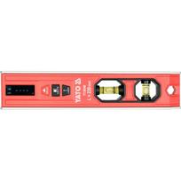 Yato Lazerinis nivelyras YT-30340, 230 mm, 2 gulsčiukai, 3 magnetai, LED ekranas, Li-Ion 300 mAh, 3.7 V, 10 m, ±3 mm, 630-670 nm