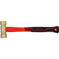 Yato plaktukas YT-45294, 1000g, 360mm, žalvario galvutė, stiklo pluošto rankena, 116mm galvutės ilgis, 39mm skersmuo