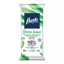 PRESTO Green Home multi-surface wet wipes, 60 pcs.