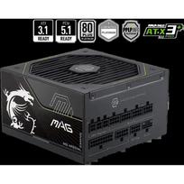 Msi maitinimo šaltinis MAG A1000PLS PCIE5, 1000W, ATX 3.1, 80 PLUS Platinum, visiškai modulinis, aktyvus aušinimas