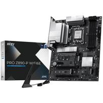 MSI Pagrindinė plokštė PRO Z890-P WIFI6E, LGA1851, DDR5 9200MHz, 4x DIMM, 256GB, ATX, Wi-Fi 6E, Bluetooth 5.3, 5G LAN, HDMI 2.1