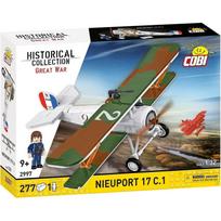 Cobi Klocki Konstrukciniai blokai Nieuport 17 C.1 COBI-2997, 277 vnt, 1:32, plastikas, figūrėlė, 9 metai