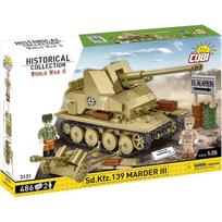 Cobi Klocki Konstruktorius Sd.Kfz. Marder III COBI-3131, 486 vnt, 1:35, 2 minifigūros, Istorinė kolekcija