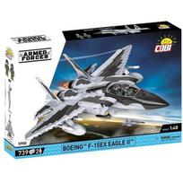 Cobi Klocki Boeing F-15EX Eagle II konstruktorius COBI-5900, 739 elementai, 1:48 mastelis, 8 metai, 2 figūros, ekranas