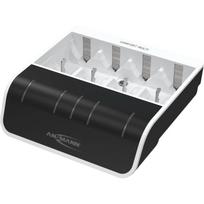 Ansmann Comfort Multi įkroviklis 1001-0093, 5V USB, 800mA, 400mA, 15mA, NiMH, 4 lizdai, AAA, AA, C, D, 9V PP3, LED ekranas