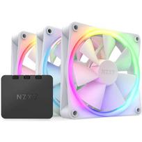 NZXT Korpuso oro aušintuvas F120 RGB RF-R12TF-W1, 3 vnt., 120x120x26 mm, 1800 aps./min, 17.2-27.5 dB, RGB, PWM, baltas