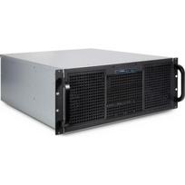 Inter-Tech serverio korpusas 4U-40248 88887303, 4U, ATX, 11x 3.5 colio, 3x 5.25 colio, metalas, USB 3.2 Type-A, juodas