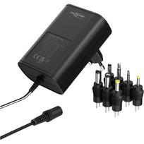 Ansmann Įkroviklis APS 1500 1201-0024, 18W, 1.8m, 100-240V, 3-12V, 1.5A, 7 dalių kištukų rinkinys, universalus
