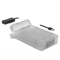 Delock keitiklis 64086, USB 3.0 Type-A į SATA 6Gbit/s, 22 kontaktų lizdas, JMicron JMS578, 2.5" ir 3.5" SATA HDD/SSD