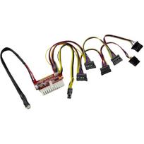 Inter-Tech maitinimo blokas 88882190, Mini-ITX, 200W, 20+4 pin ATX, 1x 4-pin 12V, 2x 5-pin SATA, 2x 4-pin Molex, juodas
