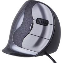Evoluent VerticalMouse D BNEEVRDS, USB pelė, 3200 DPI, 6 mygtukai, ergonomiška, vertikali, juoda/sidabrinė, S, dešiniarankė