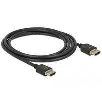 Delock HDMI kabelis 85294, 2 m, 48Gbit/s, 8K 60Hz, 30 AWG, 3D, eARC, Dolby Vision, Dynamic HDR, auksuoti kontaktai