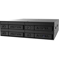 Chieftec diskų skyriaus skydas CMR-425, 4x 2.5" SATA HDD/SSD, 9.5mm, 1x 4cm ventiliatorius, karštasis keitimas, metalas, juodas