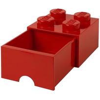 Room Copenhagen LEGO kaladėlių stalčius 4 RC40051730, raudonas, 40051730
