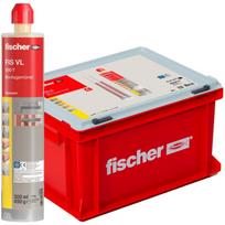 Fischer skiedinys FIS VL 300 T 553657, 20 vnt, 300ml, vinilesterio 2K injekcinė sistema, statinis maišytuvas, betonas, mūras