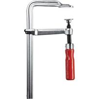 Bessey varžtas spaustukas GS50, 500mm, 120mm, 5000N, F tipas, atsuktuvo rankena, medinė rankena