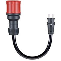 go-e adapter for Gemini flex 22 kW, CEE red three-phase current 32A > household socket (black, 30cm)