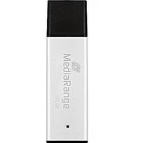 Mediarange USB atmintinė MR1904, 512GB, USB-A 3.2 Gen 1, 250MB/s skaitymas, 160MB/s rašymas, aliuminio korpusas, juoda sidabrinė