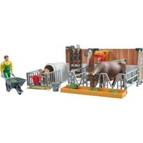 Bruder Figūrėlių rinkinys 62611, Ferma, 3 figūrėlės, Priedai, Plastikas, Judančios dalys, 4+ metai