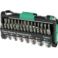 Wera antgalių rinkinys Tool-Check Automotive 1 05049065001, 1/4", 38 vnt, 60 dantų, 6° kampas, Zyklop, Rapidaptor