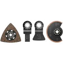 Bosch 2608669127 Starlock pjūklo geležčių rinkinys skiedinio ir plytelių klijų šalinimui, 4 vnt, ACZ85RT3, AVZ78RT2, ATZ52SC