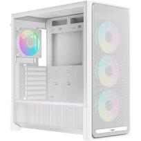 Ocypus Delta C70 ARGB Delta-C70-WHG400XX-GL, baltas, Midi-Tower, E-ATX, 3x120mm ARGB, 1x120mm ARGB, USB-C, USB-A 3.2